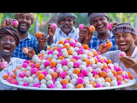 Traditional Coconut Laddu Recipe – A Colorful Sweet Delight