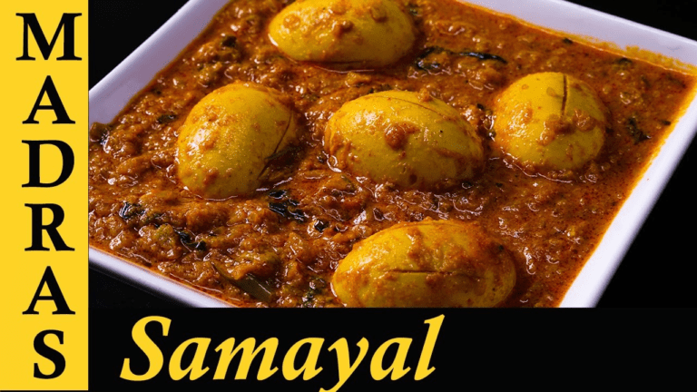 Muttai Kulambu | Traditional Egg Curry Recipe | Madras Samayal